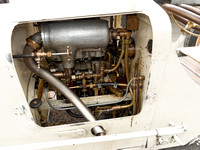 White Steam Car - Whistling Billy Engine