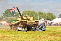 Car destruction by Churchill Tank 2